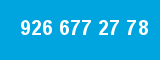 926 677 27 78